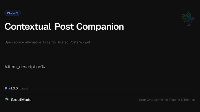 Contextual Post Companion