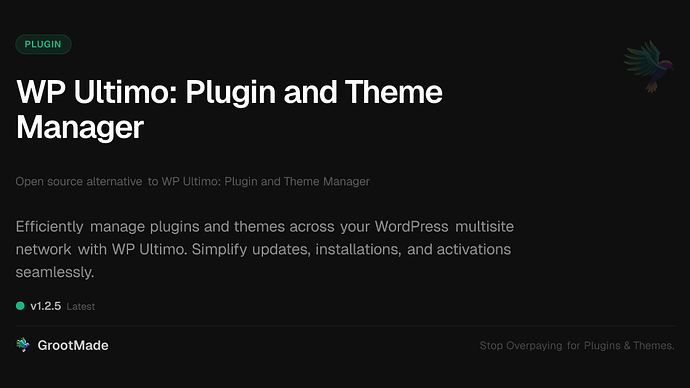 WP Ultimo: Plugin and Theme Manager