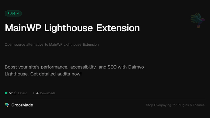 MainWP Lighthouse Extension