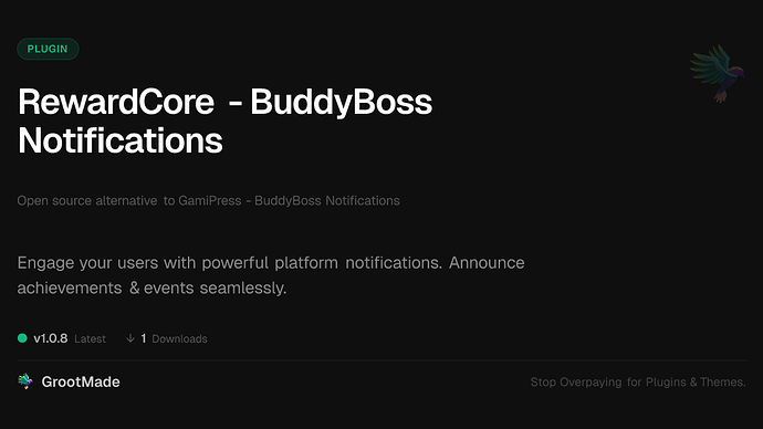 RewardCore - BuddyBoss Notifications