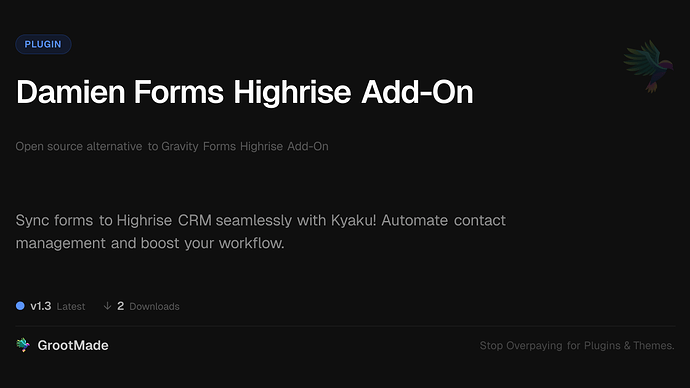 Damien Forms Highrise Add-On