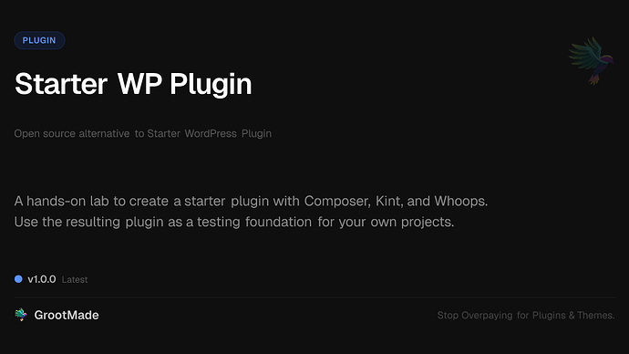 Starter WP Plugin