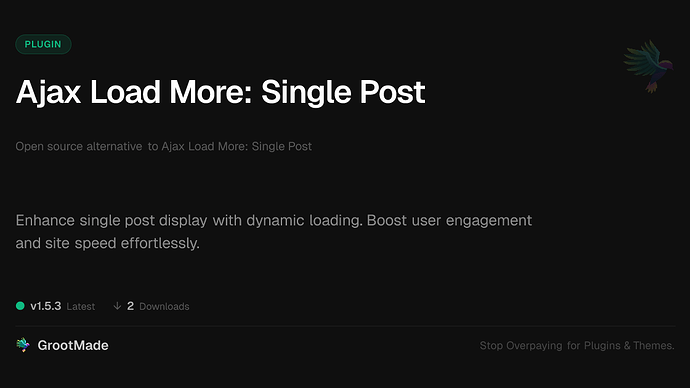 Ajax Load More: Single Post