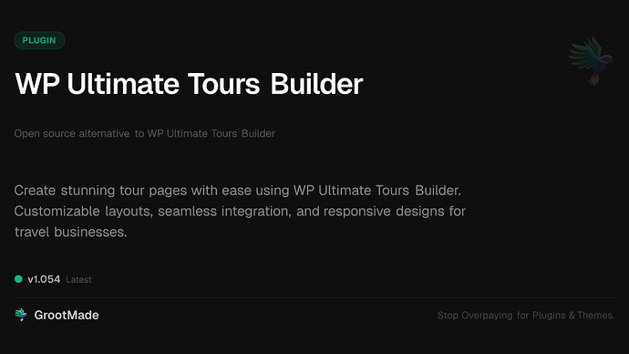WP Ultimate Tours Builder