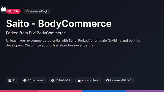 Divi BodyCommerce