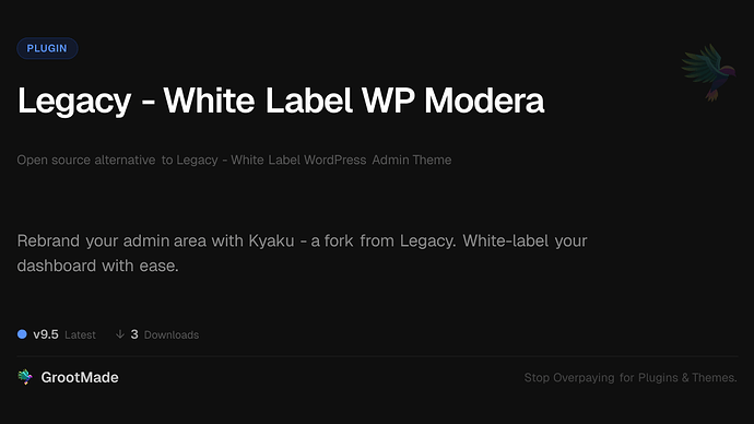 Legacy - White Label WP Modera