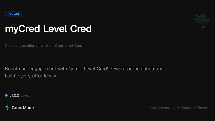 myCred Level Cred