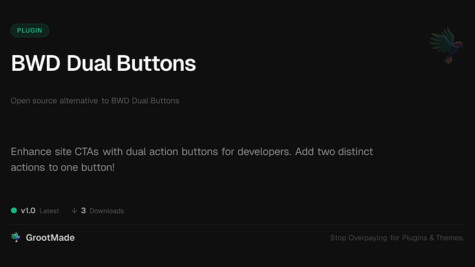 BWD Dual Buttons