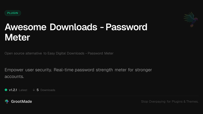 Awesome Downloads - Password Meter