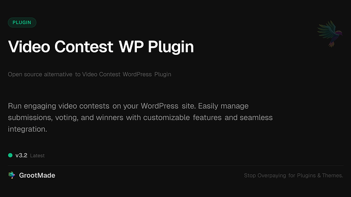 Video Contest WP Plugin