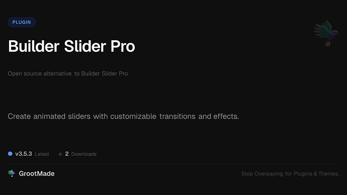 Builder Slider Pro