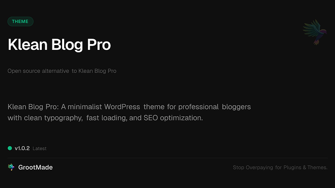 Klean Blog Pro