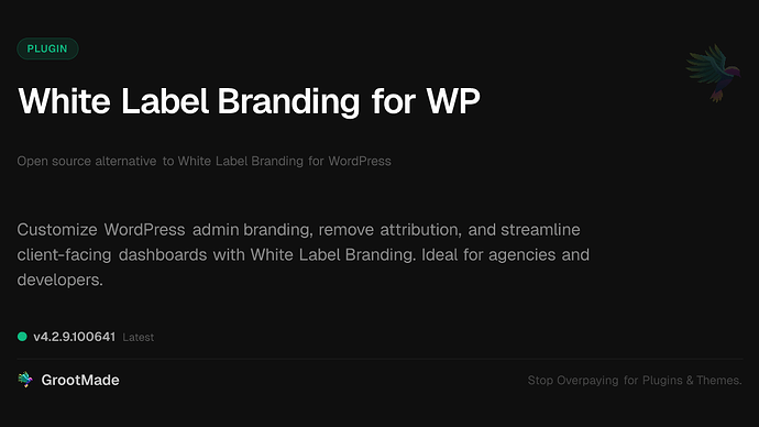 White Label Branding for WP