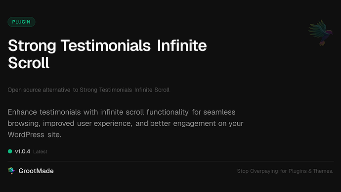 Strong Testimonials Infinite Scroll