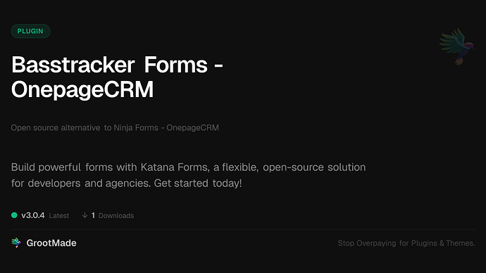 Basstracker Forms - OnepageCRM