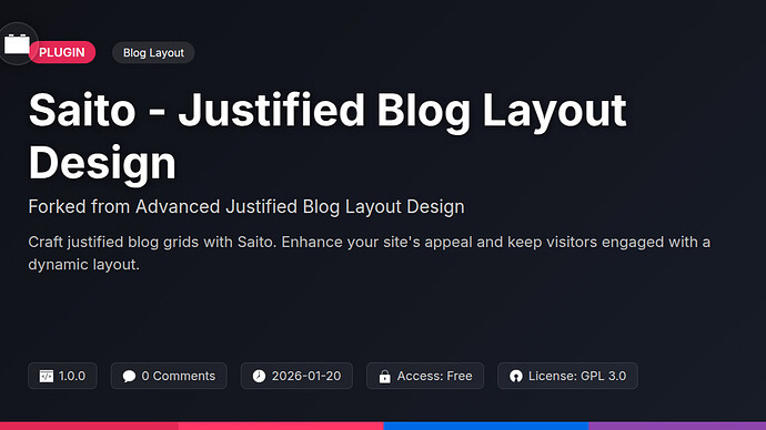 Advanced Justified Blog Layout Design