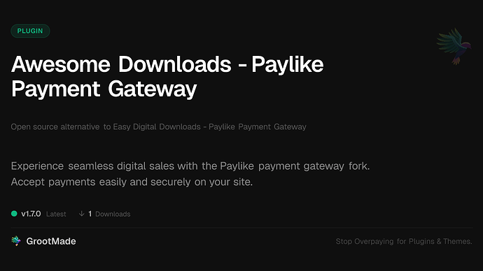 Awesome Downloads - Paylike Payment Gateway
