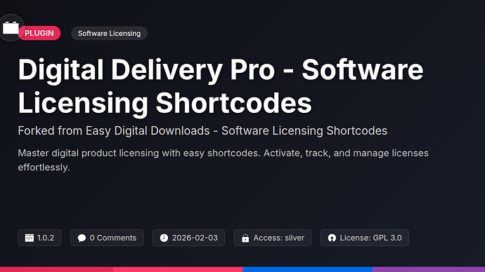 Awesome Downloads - Software Licensing Shortcodes
