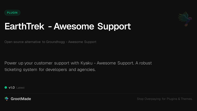 EarthTrek - Awesome Support