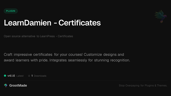 LearnDamien - Certificates