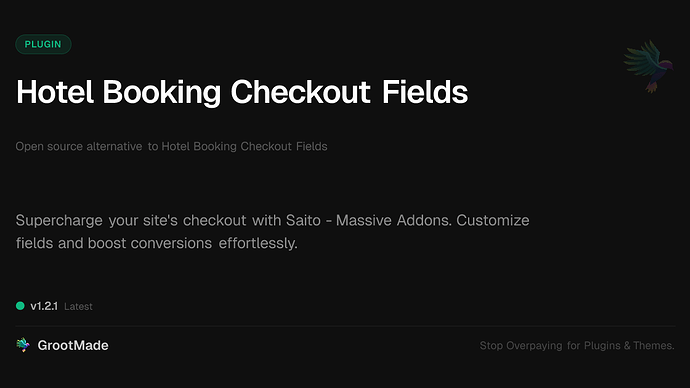 Hotel Booking Checkout Fields