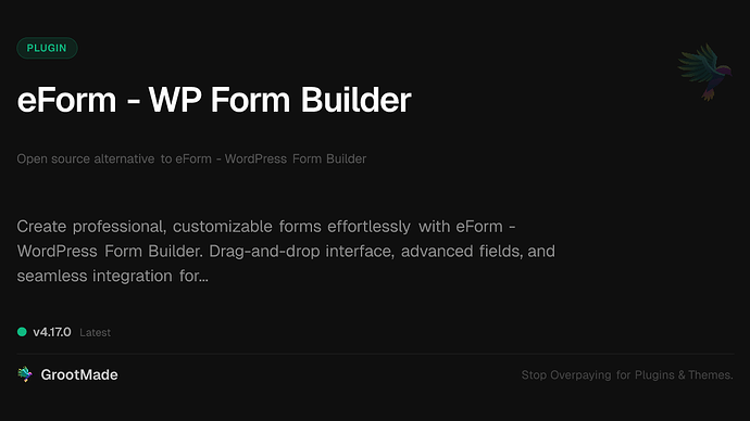 eForm - WP Form Builder