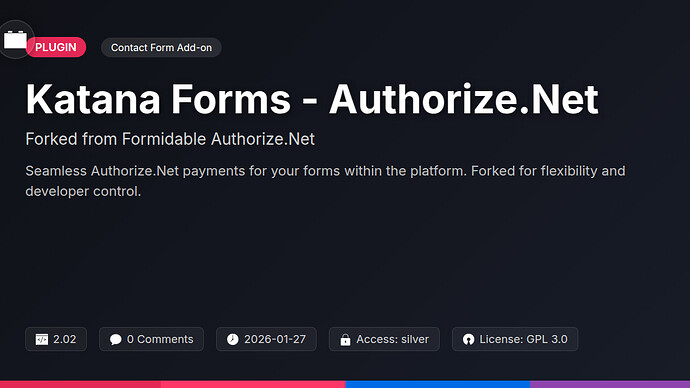 Formidable Authorize.Net