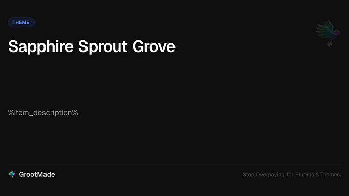 Sapphire Sprout Grove
