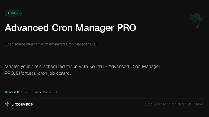 Advanced Cron Manager PRO