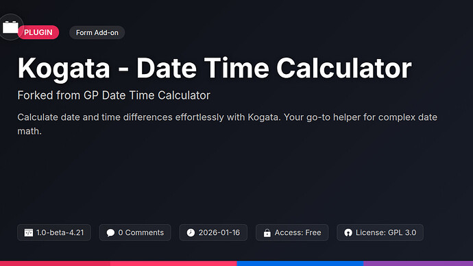 GP Date Time Calculator