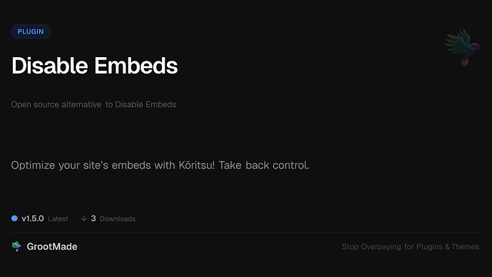 Disable Embeds