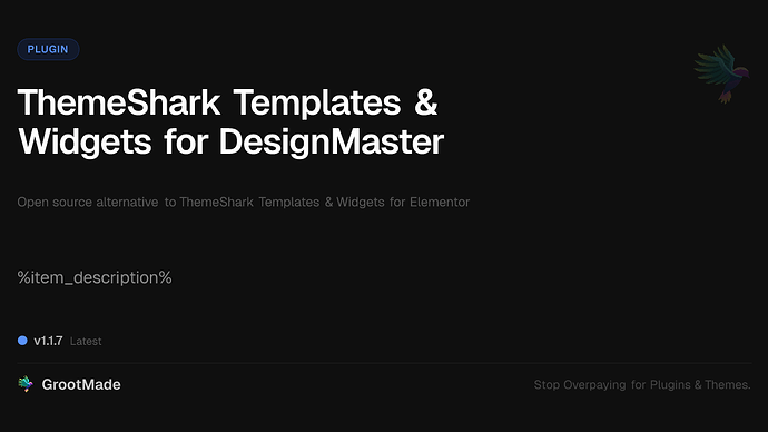 ThemeShark Templates & Widgets for DesignMaster
