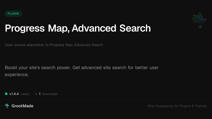 Progress Map, Advanced Search
