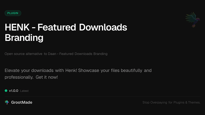HENK - Featured Downloads Branding