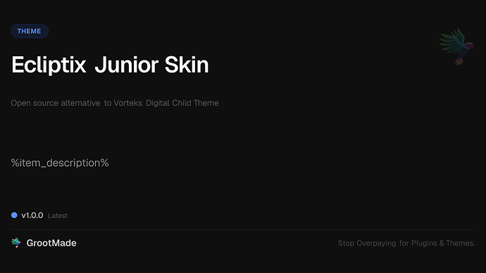 Ecliptix Junior Skin