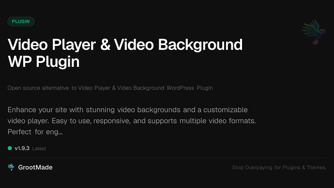 Video Player & Video Background WP Plugin