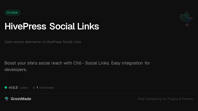 HivePress Social Links