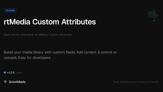 rtMedia Custom Attributes