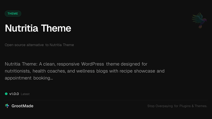 Nutritia Theme