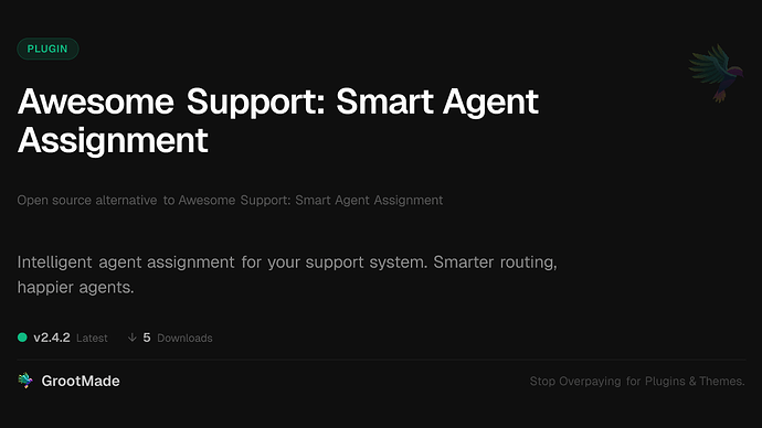 Awesome Support: Smart Agent Assignment