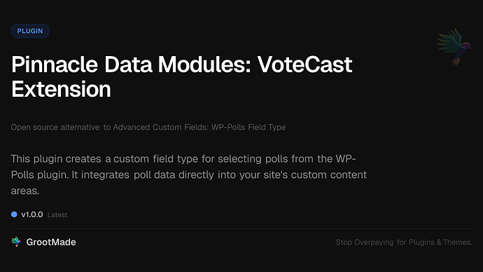 Pinnacle Data Modules: VoteCast Extension