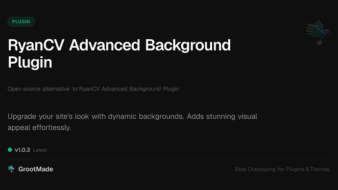 RyanCV Advanced Background Plugin