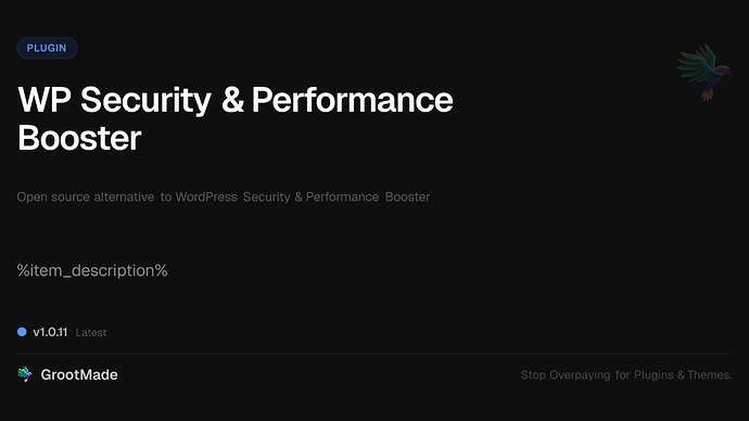 WP Security & Performance Booster