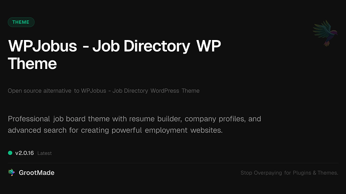 WPJobus - Job Directory WP Theme
