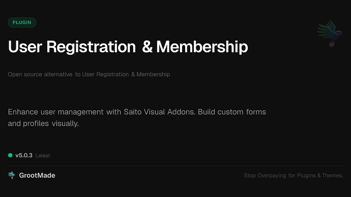 User Registration & Membership