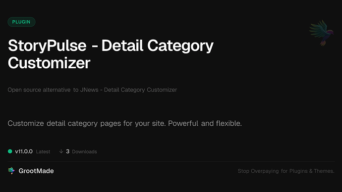 StoryPulse - Detail Category Customizer