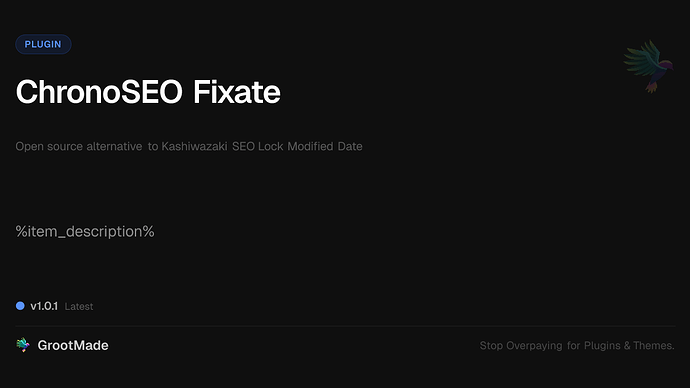 ChronoSEO Fixate