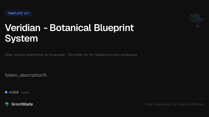 Veridian - Botanical Blueprint System
