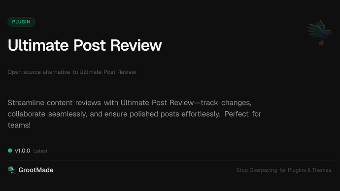 Ultimate Post Review
