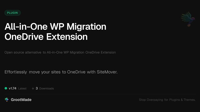 All-in-One WP Migration OneDrive Extension
